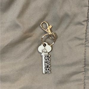 Key2bme dancer keychain with loop and clip